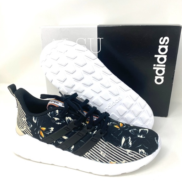 Adidas Questar Flow Black Flowers Women’s AUTHENT - Picture 5 of 8